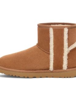 (WMNS)  Classic Mini Shearling Logo 'Chestnut' 1153473-CHE