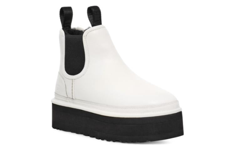 (WMNS) Neumel Platform Chelsea Boot 'Pebbled White' 1130533-PDWH - Image 3
