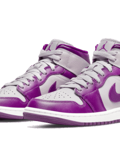 Alternative view of air jodan 1 Mid Magenta (2022)