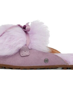 Alternative view of (WMNS)  Shaine Fluff Lightweight Cozy Flat Plush Slipper Pink Purple 1105316-SHAD