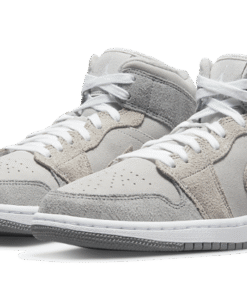 Alternative view of air jodan 1 Mid SE Particle Grey