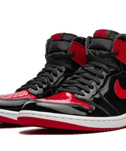 Alternative view of air jodan 1 Retro High OG Patent Bred
