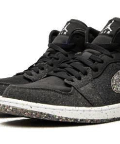 Alternative view of air jodan 1 Mid Crater Black