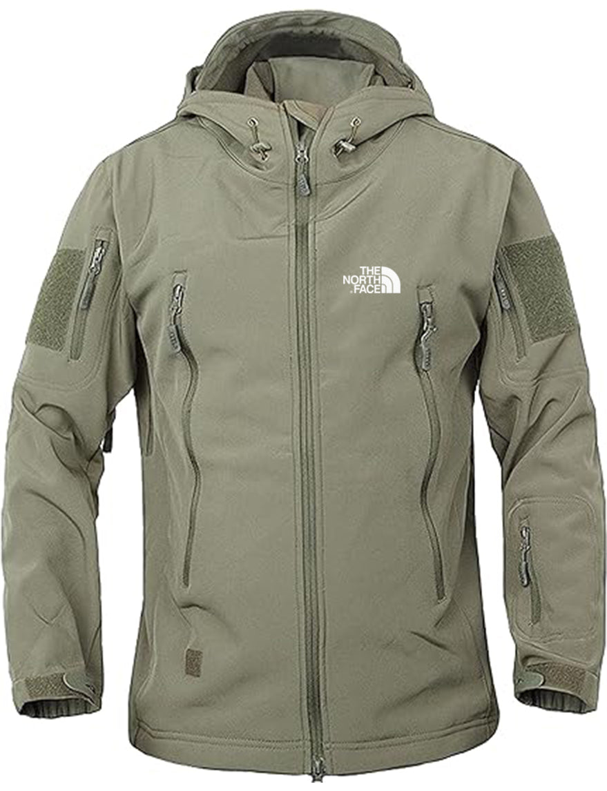 THE NORTH FACE Softshell Jacket Fleece Lining Camouflage Outdoor Coat- Men's - Image 2
