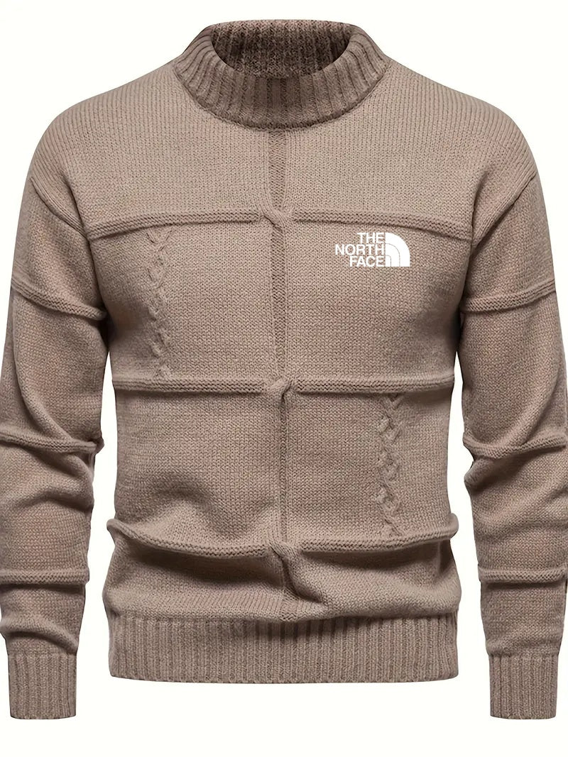 2024 THE NORTH FACE-Men's Autumn and Winter Knitted Sweater Casual Long Sleeve Round Neck Sweater - Image 2