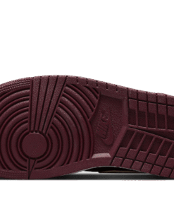 Alternative view of air jodan 1 Mid SE Split Beach Cherrywood Red