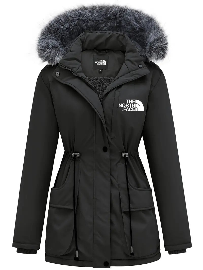 Manteau ¨¤ capuche pour femme avec bordure duveteuse et manches longues ¨C The North Face 2024 - Image 2