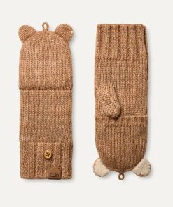 Alternative view of Enfants Chunky Cat Mitten