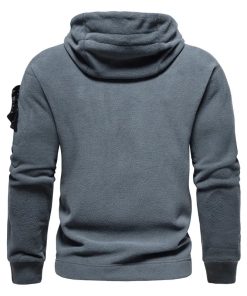 Alternative view of e???CHRISTMAS BIG SALEe???Men's hooded outdoor tactical solid color hoodie