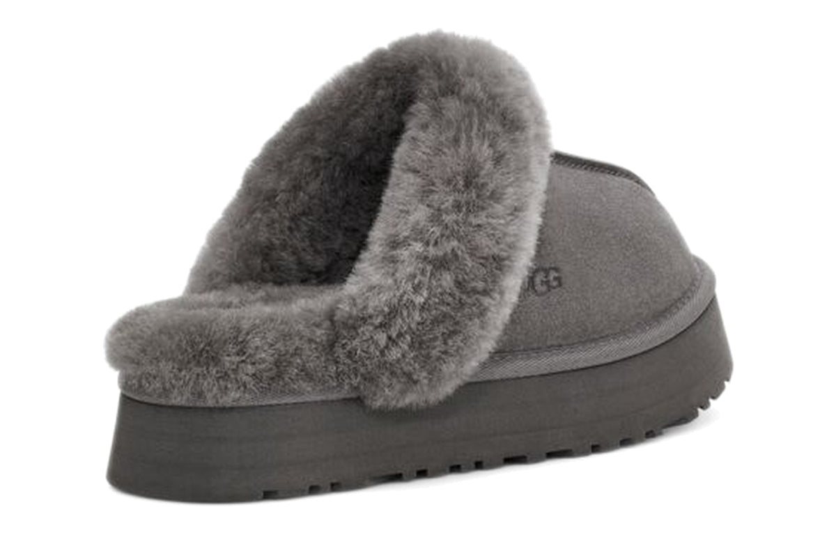 (WMNS) Disquette Fluff Gray Slippers 1122550-CHRC - Image 6