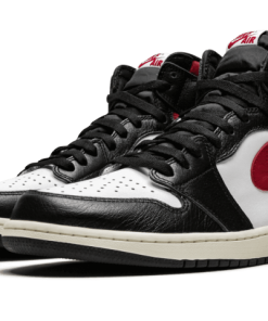 Alternative view of air jodan 1 Retro High Black Gym Red