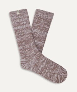 Femme Rib Knit Slouchy Crew Chaussette