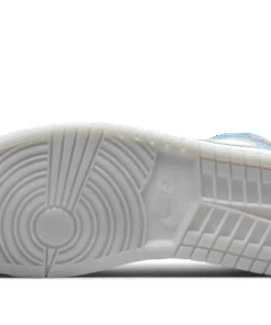 Alternative view of air jodan 1 Mid French Blue Fire Red