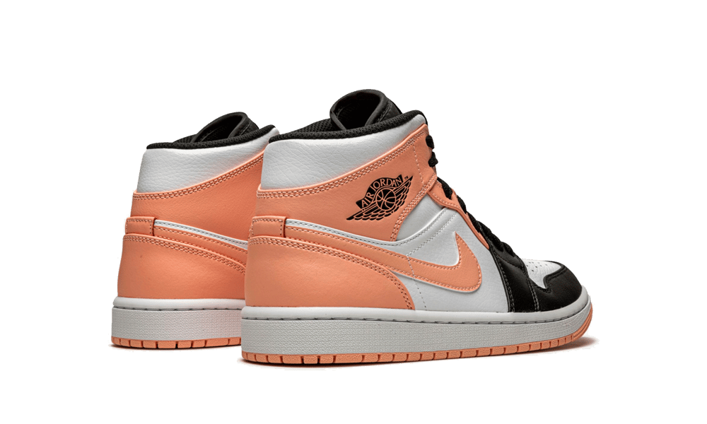 air jodan 1 Mid Arctic Orange Black Toe - Image 4