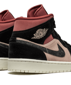 Alternative view of air jodan 1 Mid Canyon Rust