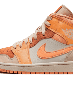 air jodan 1 Mid Apricot Orange