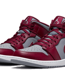 Alternative view of air jodan 1 Mid Cherrywood Red