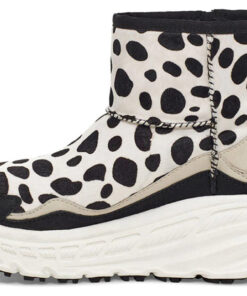 Alternative view of Ca805 Classic Dalmatian Fleece Lined Black White 1121036-OWBL