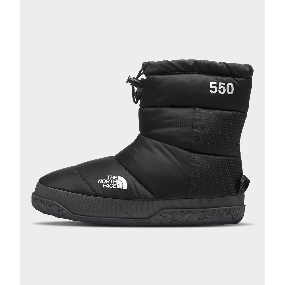The North Face - W Nuptse Apres Bootie - Asphalt Grey - Tnf Black
