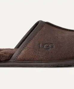 Homme Scuff Leather Distressed Slipper