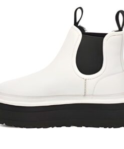 (WMNS)  Neumel Platform Chelsea Boot 'Pebbled White' 1130533-PDWH