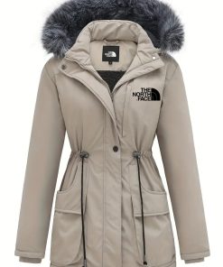 Manteau ¨¤ capuche pour femme avec bordure duveteuse et manches longues ¨C The North Face 2024