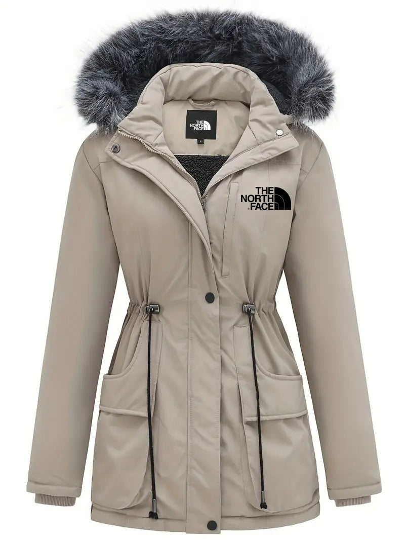 Manteau ¨¤ capuche pour femme avec bordure duveteuse et manches longues ¨C The North Face 2024