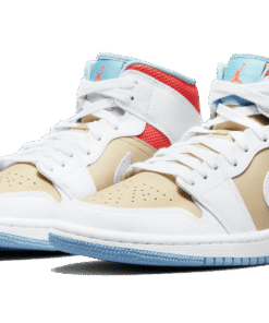 Alternative view of air jodan 1 Mid SE Sesame