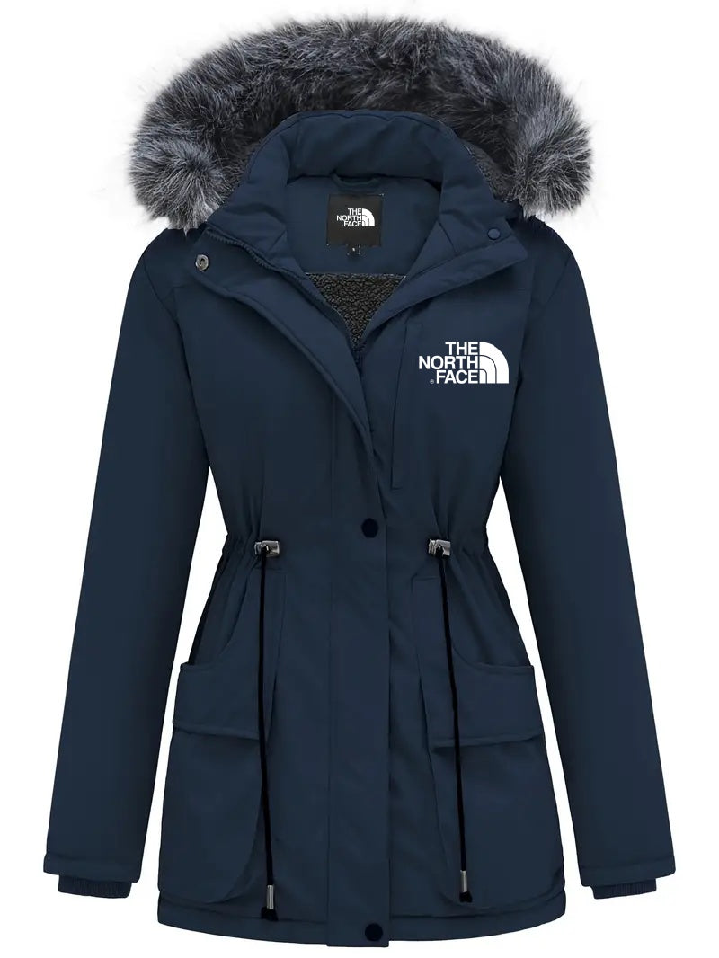 Manteau ¨¤ capuche pour femme avec bordure duveteuse et manches longues ¨C The North Face 2024 - Image 4