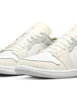 Alternative view of air jodan 1 Low SE Craft Inside Out White Phantom