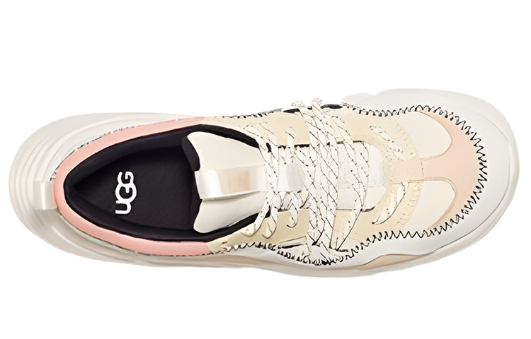 (WMNS) Calle Lace 'White Beige Pink' 1125021-WHM - Image 4