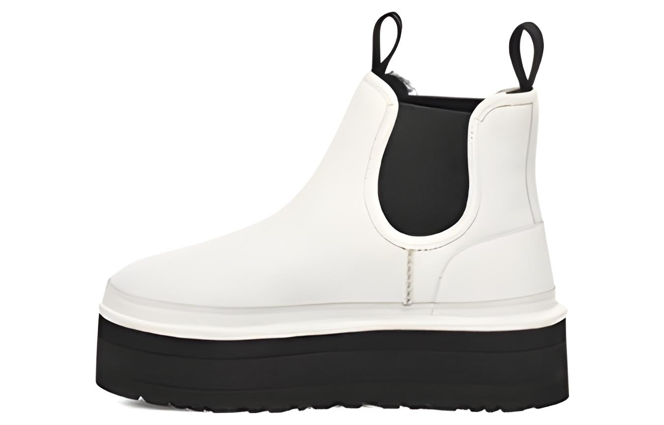 (WMNS) Neumel Platform Chelsea Boot 'Pebbled White' 1130533-PDWH - Image 2