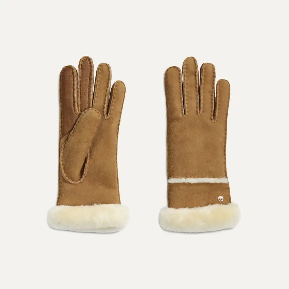 Women's Sheepskin Seamed Glove - Image 3