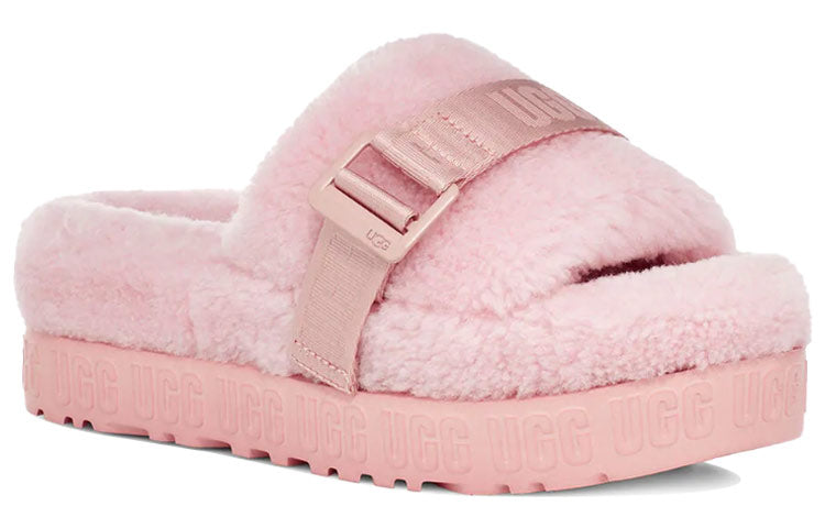 (WMNS) Fluffita Thick Sole Pink Slippers 1113475-PCD - Image 3