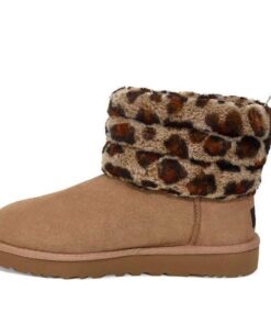 (WMNS) Fluff Mini Quilted Leopard Fleece Lined 'Leopard print' 1105358-AMP