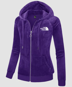 Alternative view of 2024 THE NORTH FACE-Women's Velour Fleece Hoodie Jacket Slim Fit Outwear