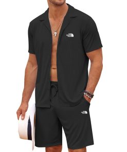 The North Face Men's Short Sleeve Casual Button Up Resort Summer Beach Wear