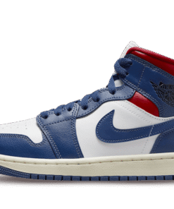 air jodan 1 Mid French Blue Gym Red