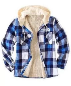 Plaid Fashion Men's Hooded Coat
