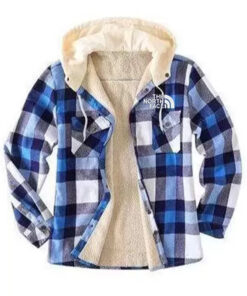 Plaid Fashion Men's Hooded Coat