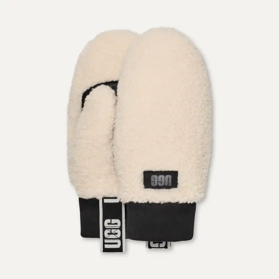 Women's UGGfluff Mitten With Logo Tape