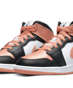 Alternative view of air jodan 1 Mid Light Madder Root