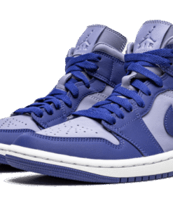Alternative view of air jodan 1 Mid SE Iron Purple Deep Royal
