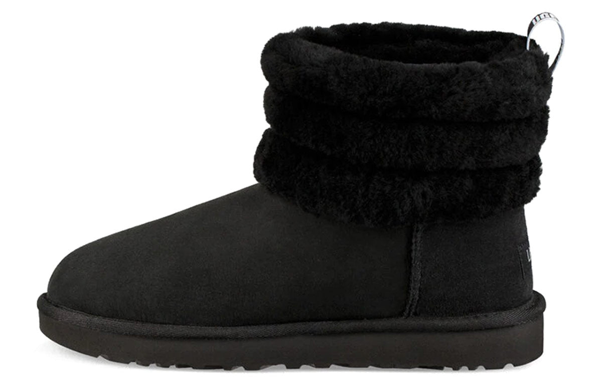 (WMNS) Classic Mini Fluff Quilted Boot 'Black' 1098533-BLK - Image 2