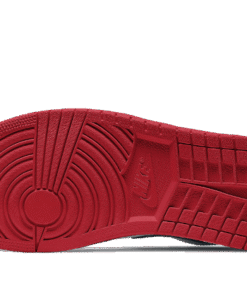 Alternative view of air jodan 1 Low White University Red Black