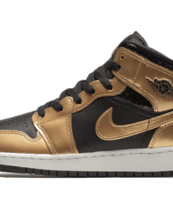 air jodan 1 Mid SE Metallic Gold Black