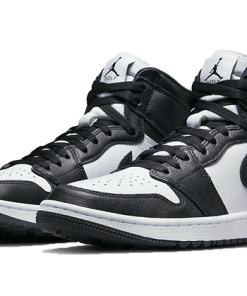 Alternative view of air jodan 1 Retro High Golf Black White