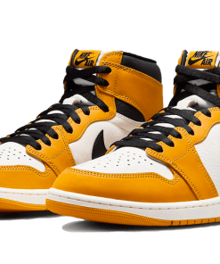Alternative view of air jodan 1 Retro High OG Yellow Ochre