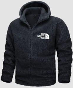 2024 THE NORTH FACE-Men's Fleece Hoodie Sherpa Jacket Full Zip with 4 Pockets