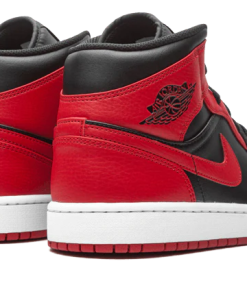 Alternative view of air jodan 1 Mid Banned (2020)